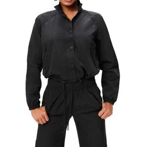 Good American essential nylon track jacket, 5 = X large